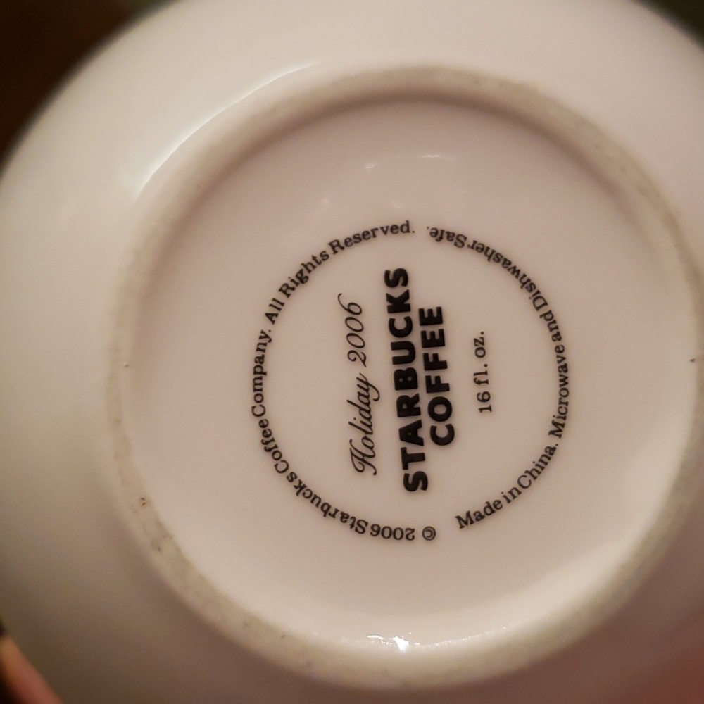 🌲Starbucks Holiday 2006 Ceramic 16oz Mug - Picture 7 of 10